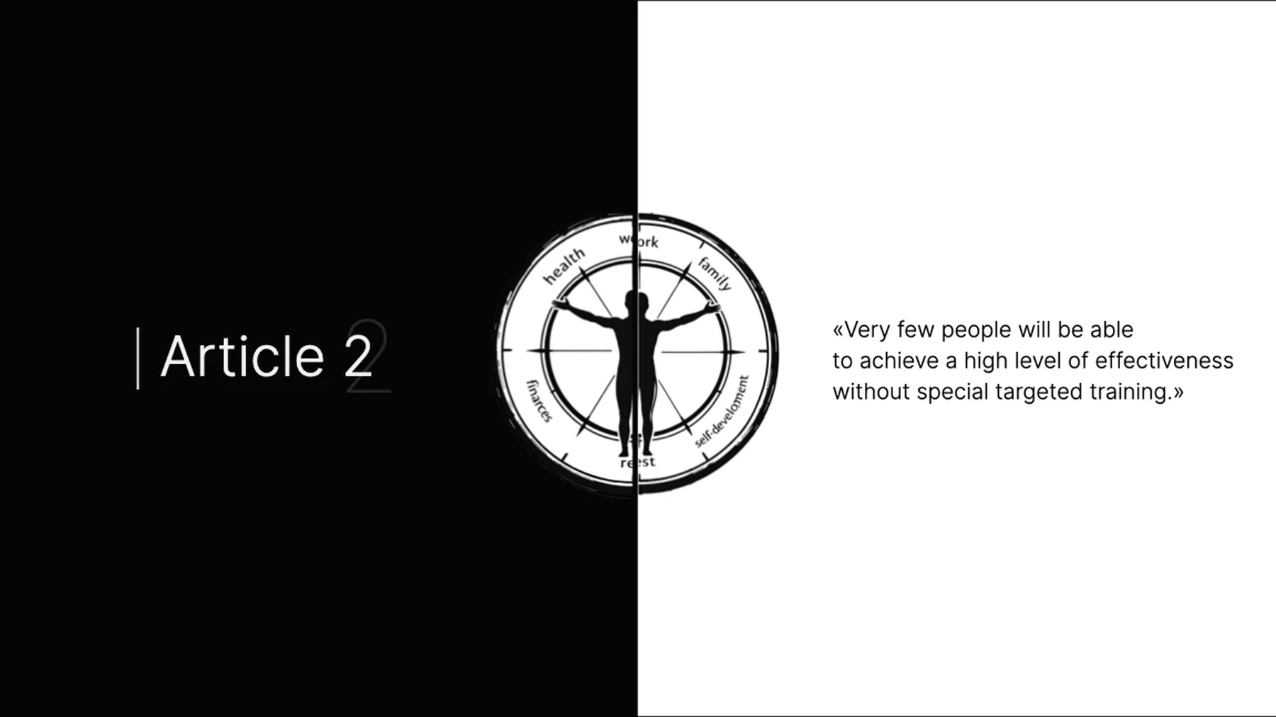 The wheel of balance or how to achieve stability in life and work
